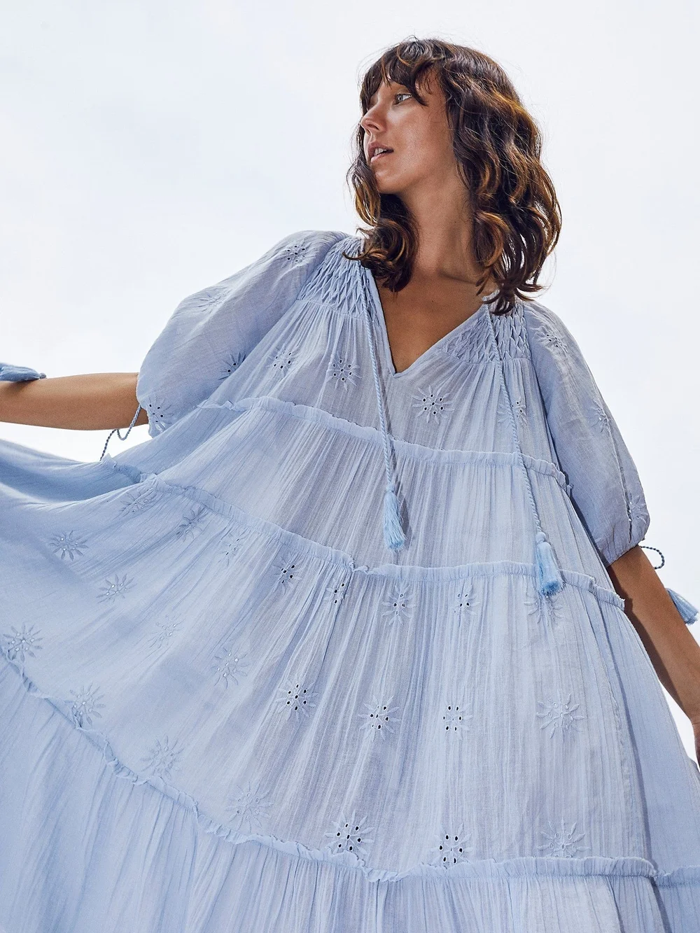 Free People Celestial Skies Midi Dress